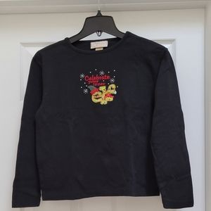 Holiday embellished top